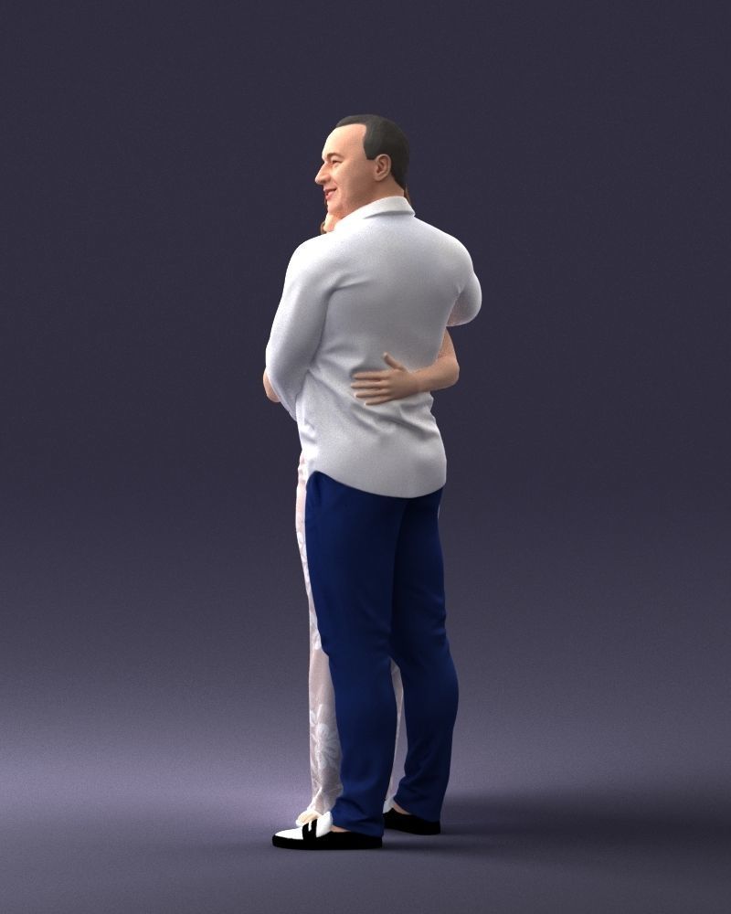 000093 Happy Couple 1120 3dp 3D print model_27