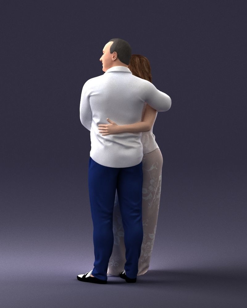 000093 Happy Couple 1120 3dp 3D print model_24