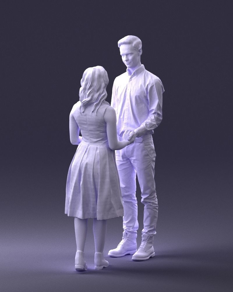 000370 Couple Holding Hands 3D model_23
