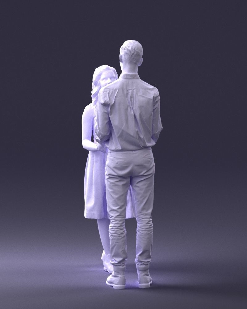 000370 Couple Holding Hands 3D model_14