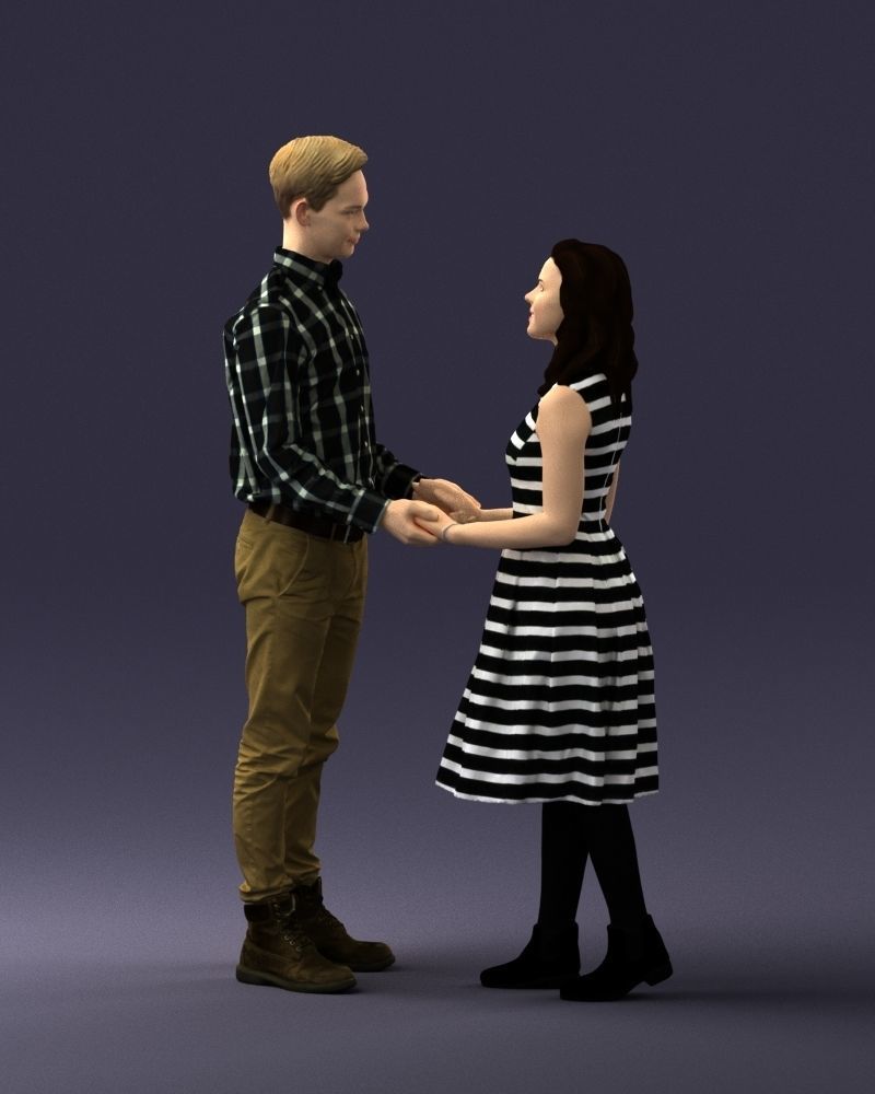 000370 Couple Holding Hands 3D model_31