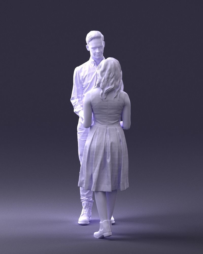 000370 Couple Holding Hands 3D model_26