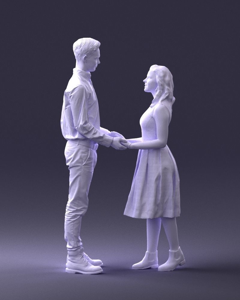000370 Couple Holding Hands 3D model_35