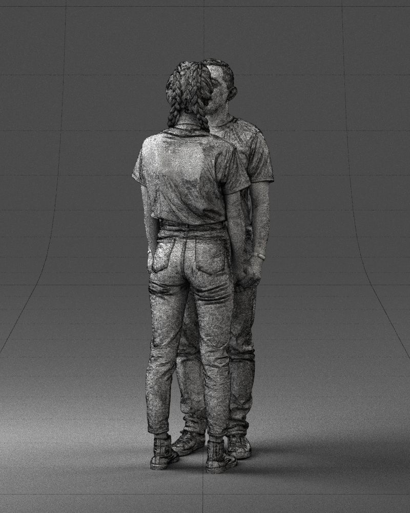 000340 Couple Holding Hands 0316 3dp 3D print model_27