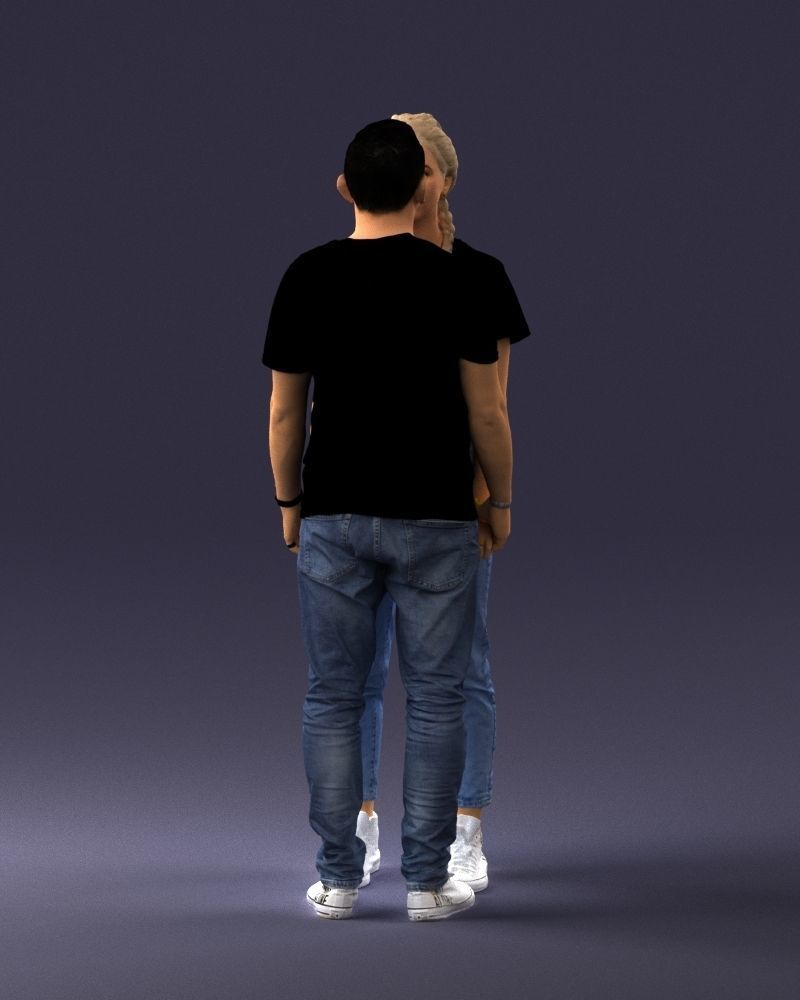 000340 Couple Holding Hands 0316 3dp 3D print model_13