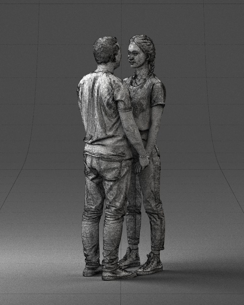 000340 Couple Holding Hands 0316 3dp 3D print model_12