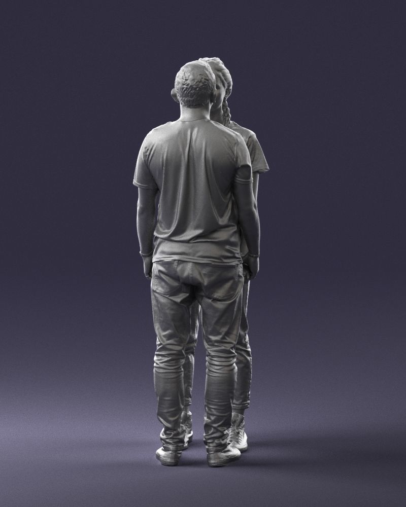 000340 Couple Holding Hands 0316 3dp 3D print model_14
