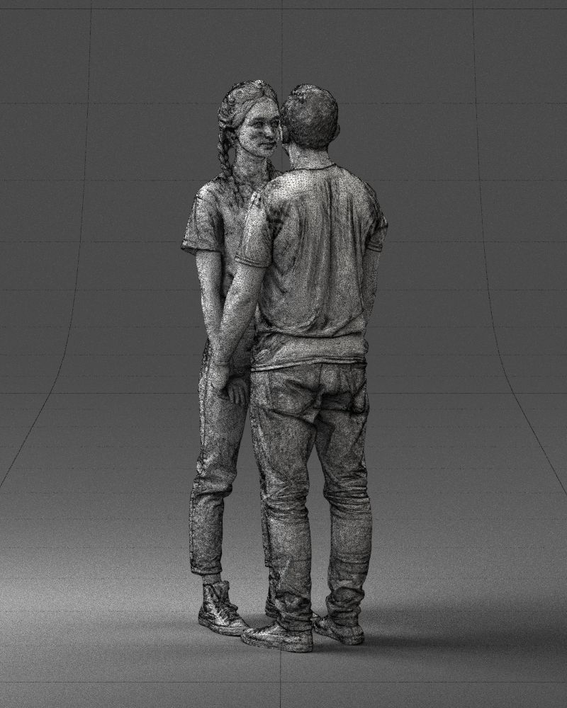 000340 Couple Holding Hands 0316 3dp 3D print model_18