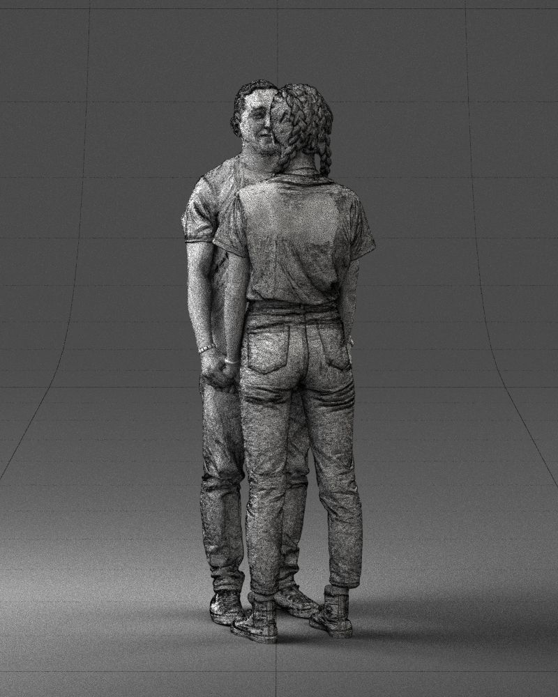 000340 Couple Holding Hands 0316 3dp 3D print model_30