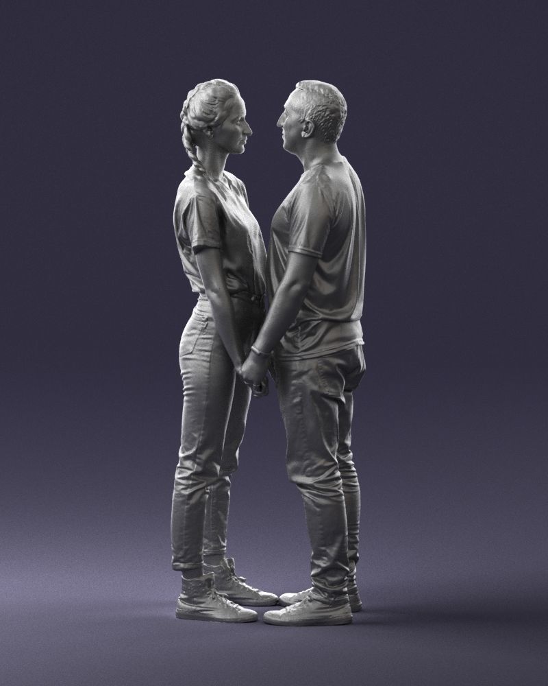 000340 Couple Holding Hands 0316 3dp 3D print model_20