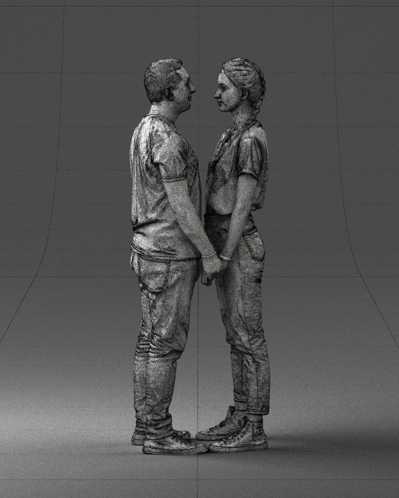 000340 Couple Holding Hands 0316 3dp 3D print model_9