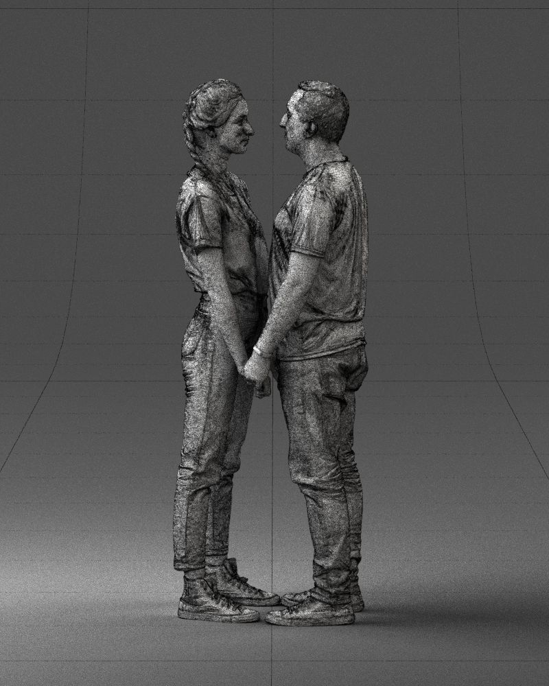 000340 Couple Holding Hands 0316 3dp 3D print model_21
