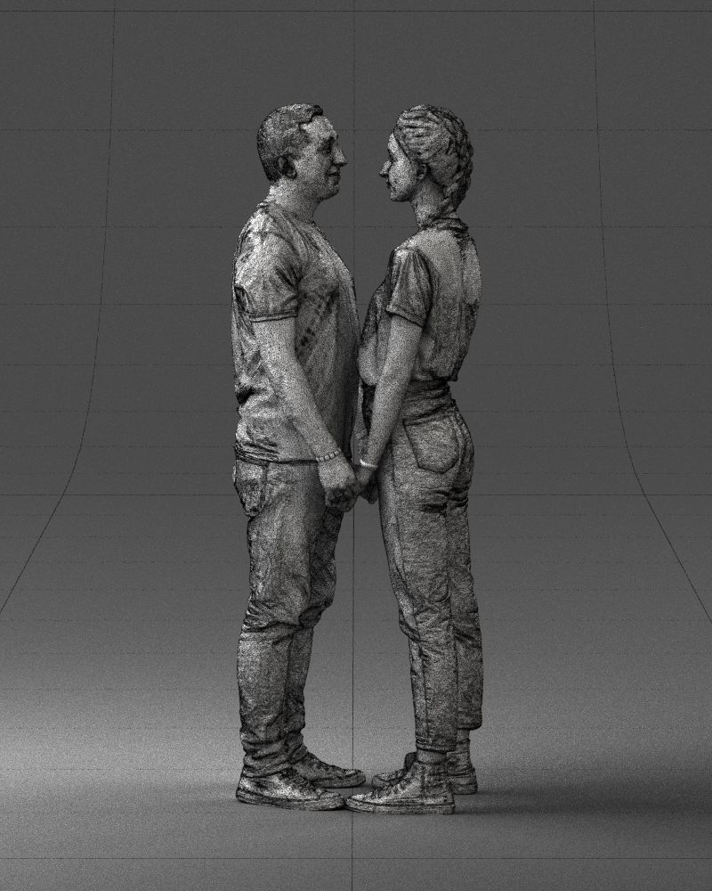000340 Couple Holding Hands 0316 3dp 3D print model_3
