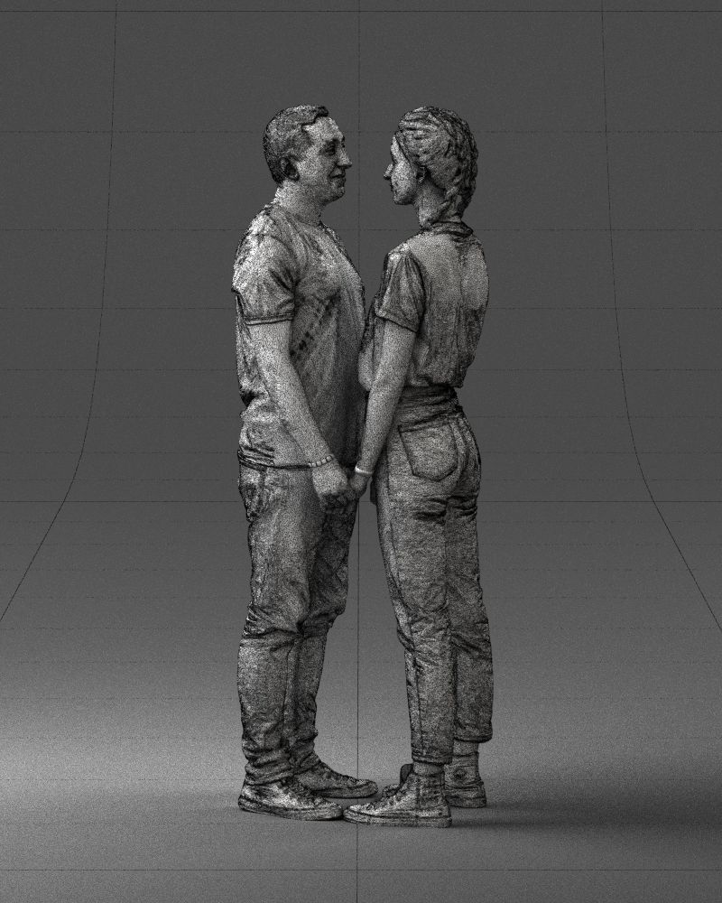 000340 Couple Holding Hands 0316 3dp 3D print model_36