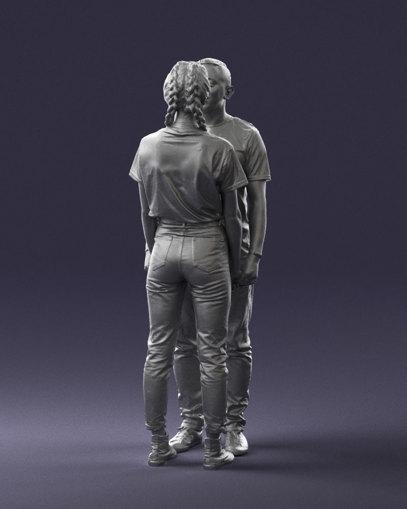 000340 Couple Holding Hands 0316 3dp 3D print model_26
