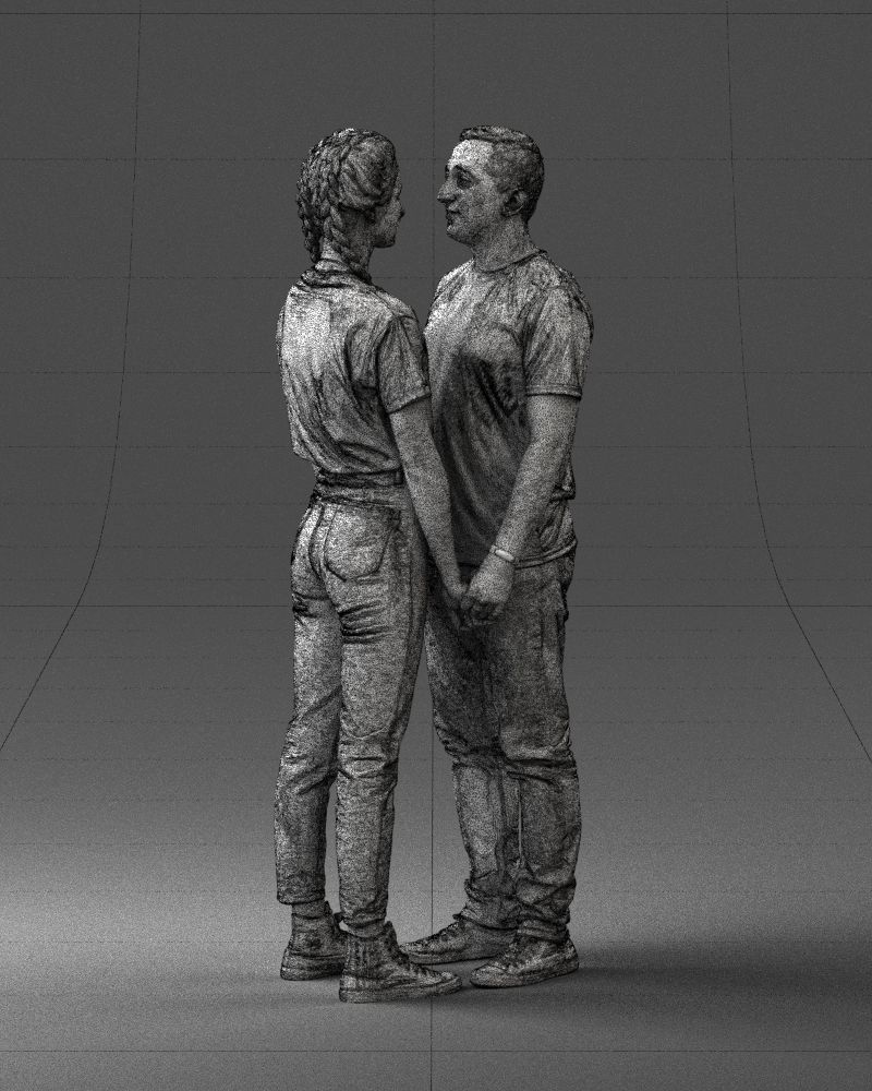 000340 Couple Holding Hands 0316 3dp 3D print model_24