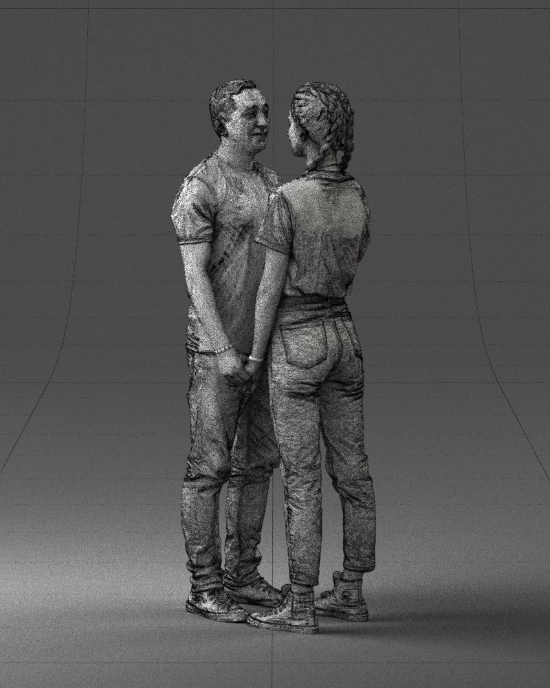 000340 Couple Holding Hands 0316 3dp 3D print model_33