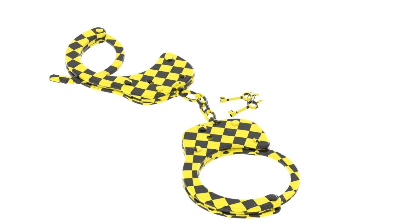 Handcuff 3D model_1