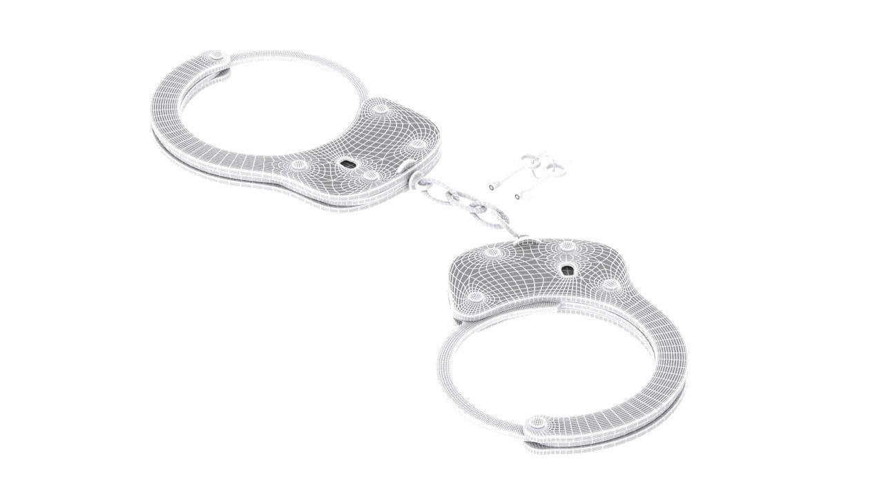 Handcuff 3D model_3