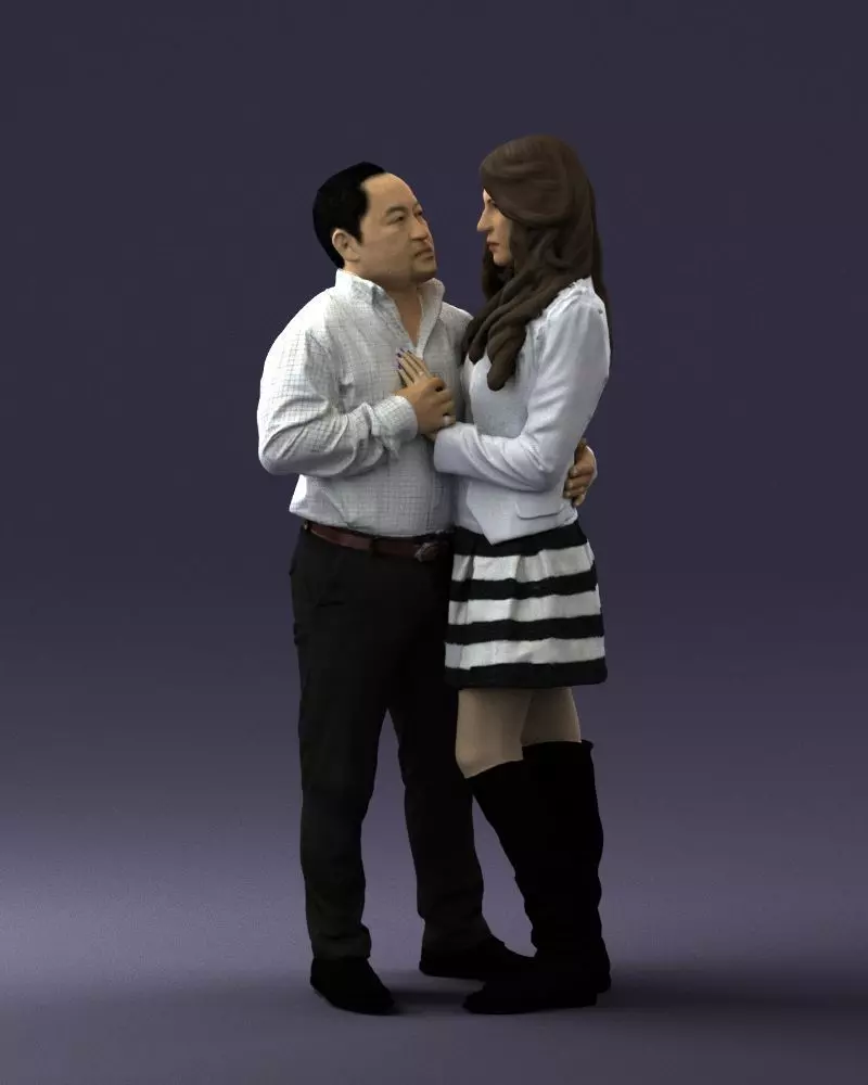 000052 Couple in love 0209 3dp 3D print model