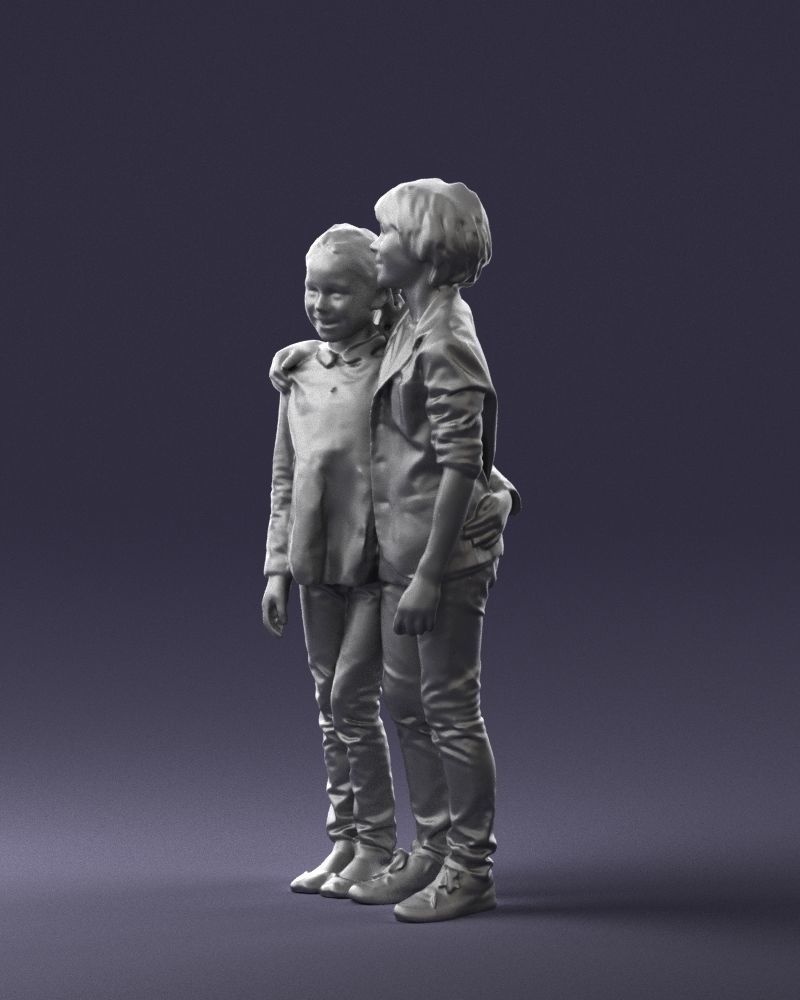 Couple of kids 0332 3D model_28