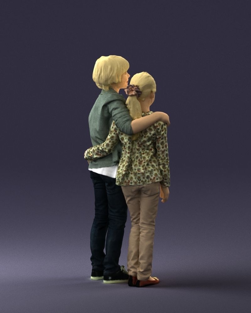 Couple of kids 0332 3D model_15