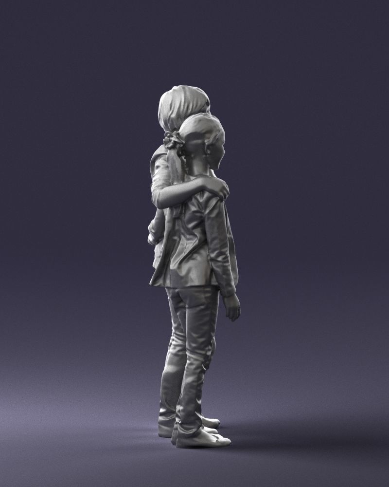 Couple of kids 0332 3D model_13