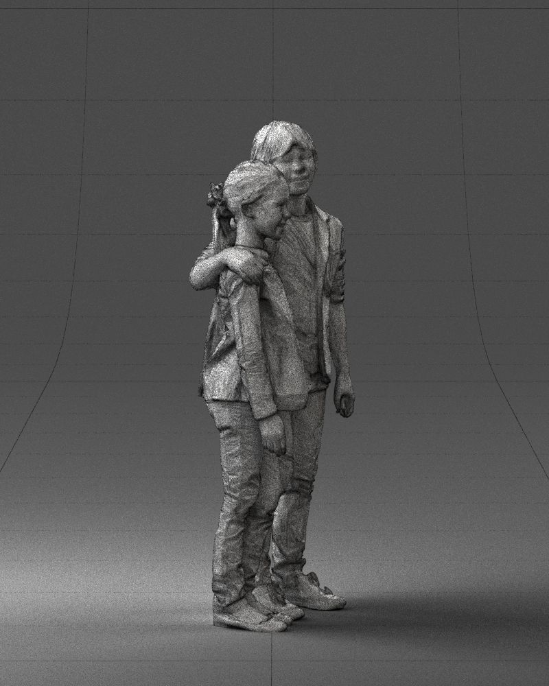 Couple of kids 0332 3D model_11