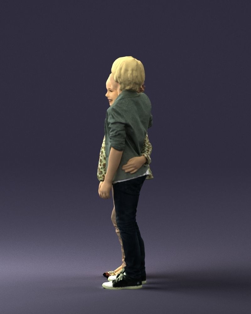 Couple of kids 0332 3D model_24