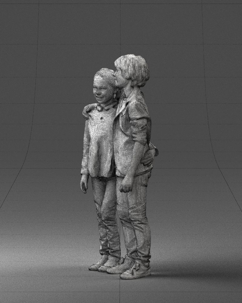 Couple of kids 0332 3D model_29