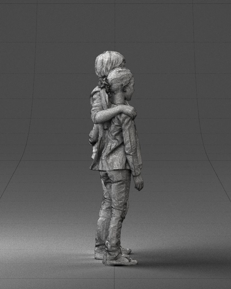 Couple of kids 0332 3D model_14