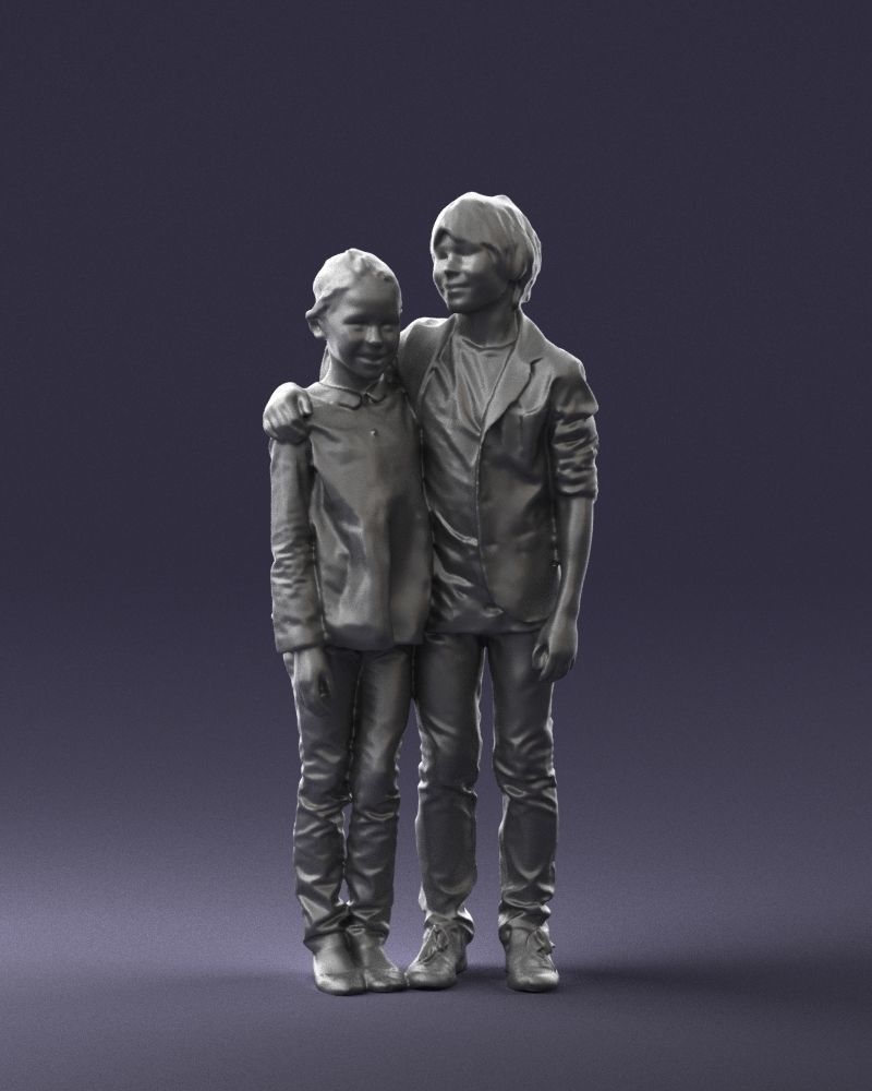 Couple of kids 0332 3D model_37