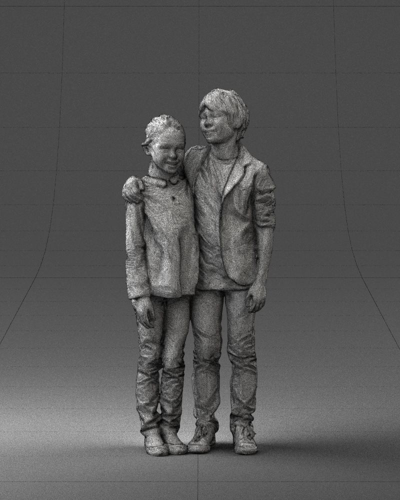 Couple of kids 0332 3D model_38
