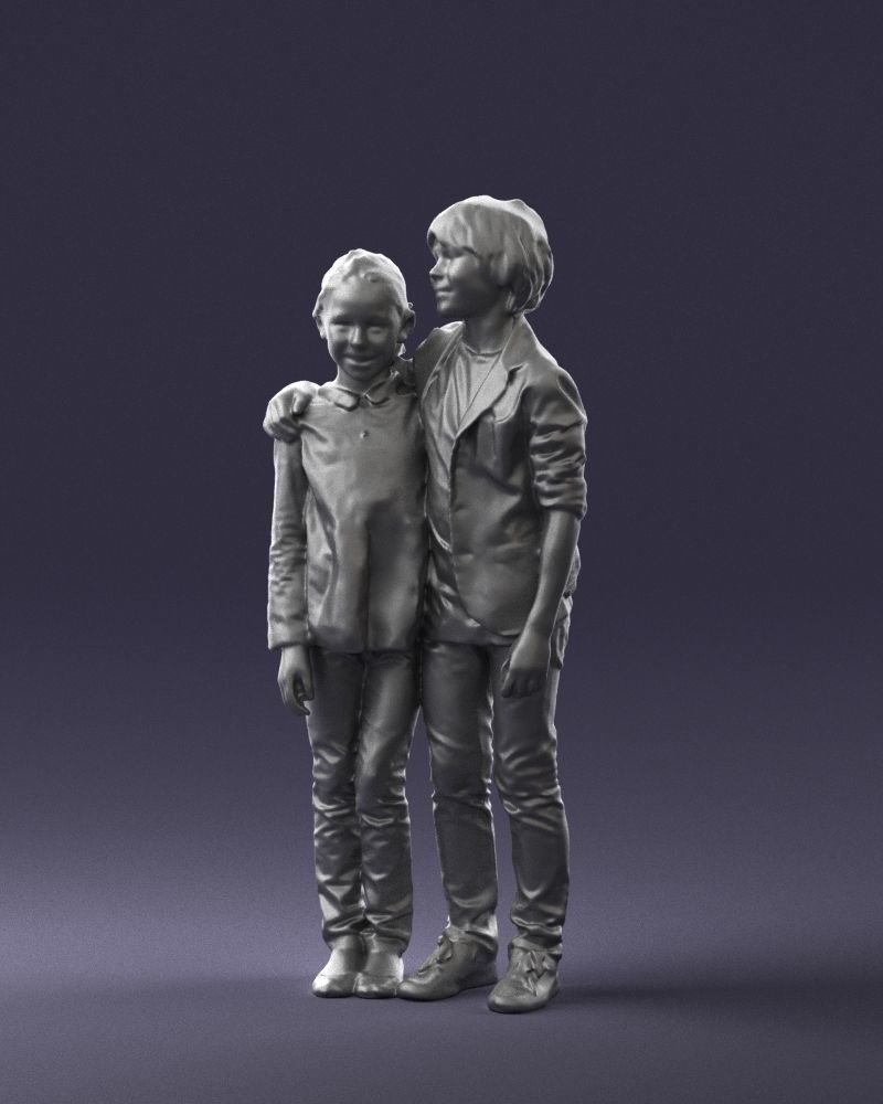 Couple of kids 0332 3D model_31