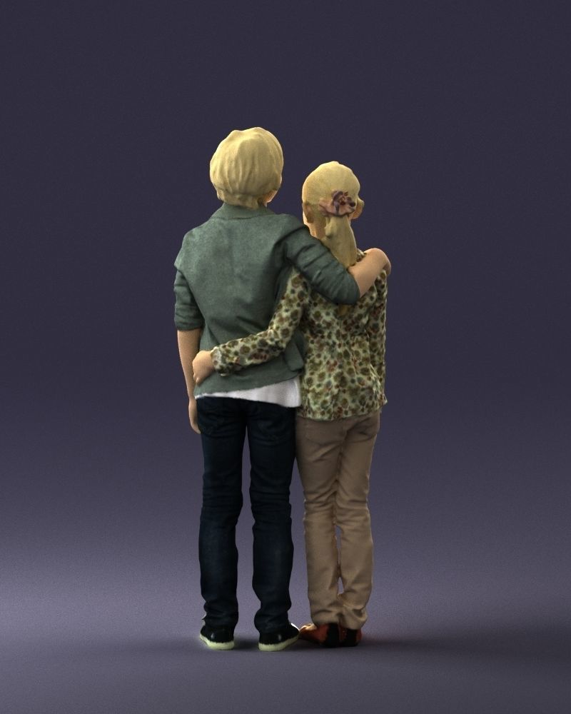 Couple of kids 0332 3D model_18