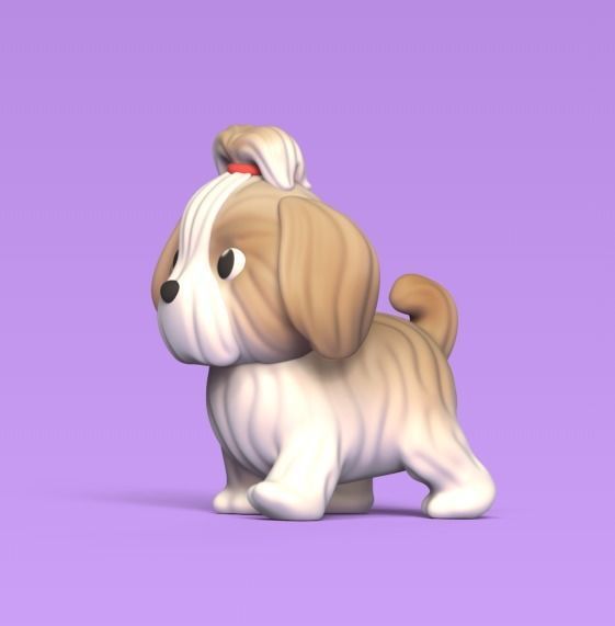 Dog Shih Tzu 3D print model_1