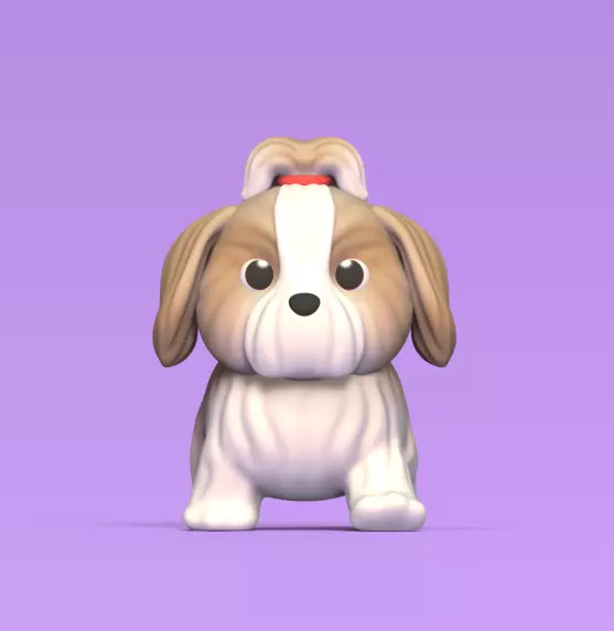 Dog Shih Tzu 3D print model_0
