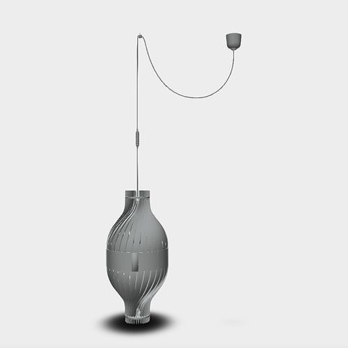 Lustre decentre BulM M by lairial luminaire bordeaux Free 3D model