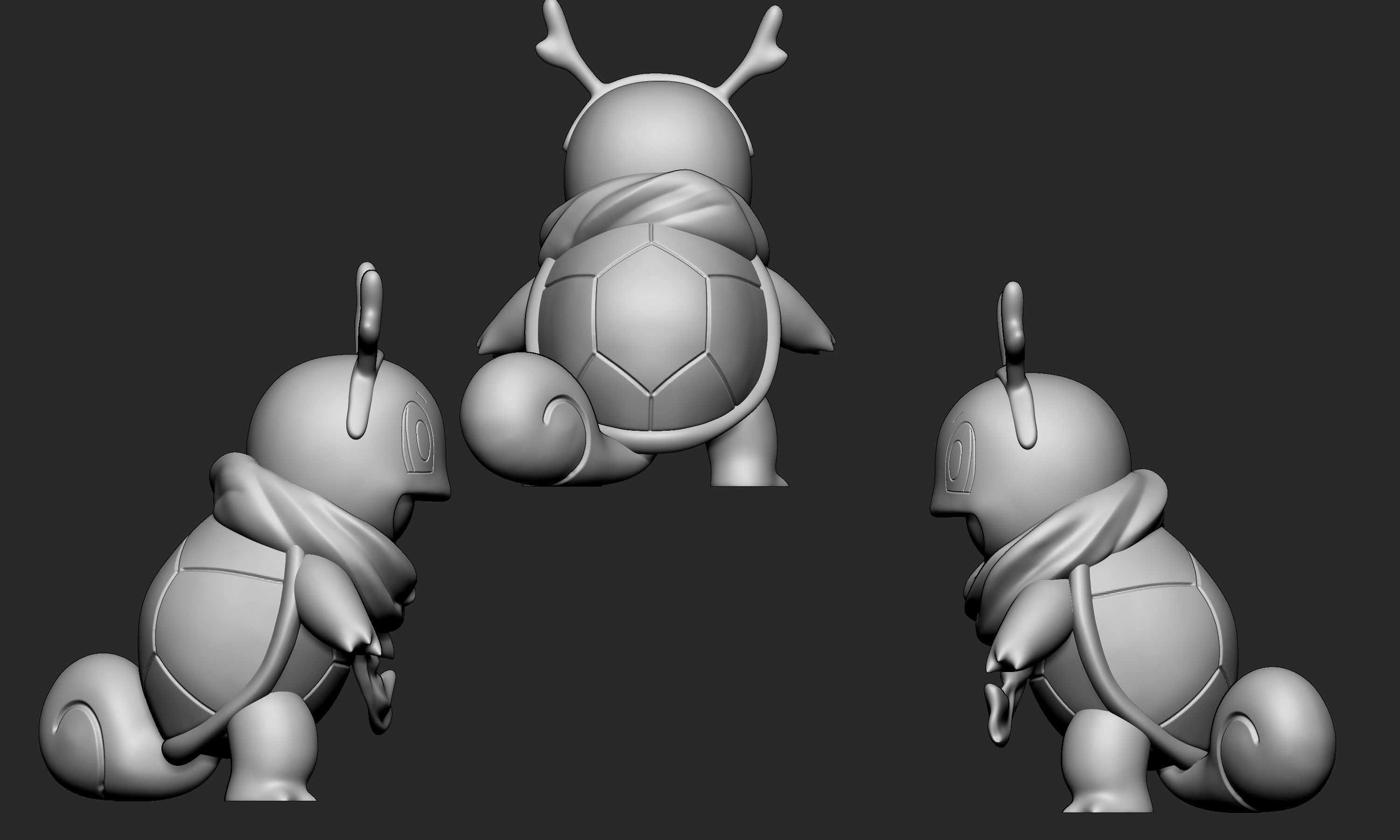 Pokemon - Christmas Squirtle 3D print model_6