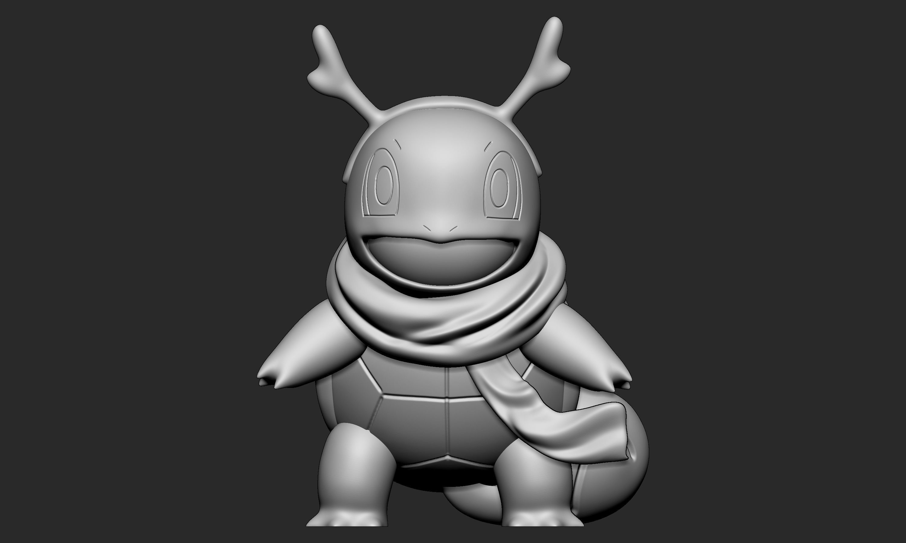 Pokemon - Christmas Squirtle 3D print model_4