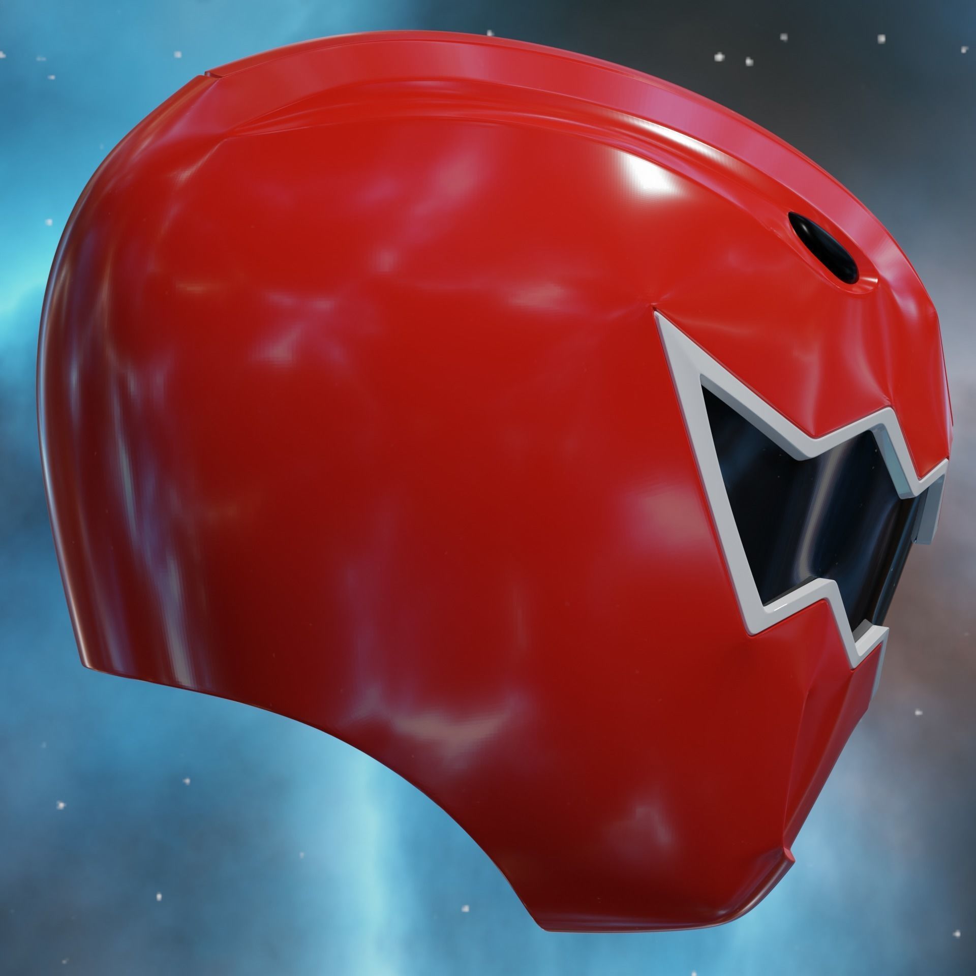 Dino Thunder Red Ranger Helmet 3D print model_2