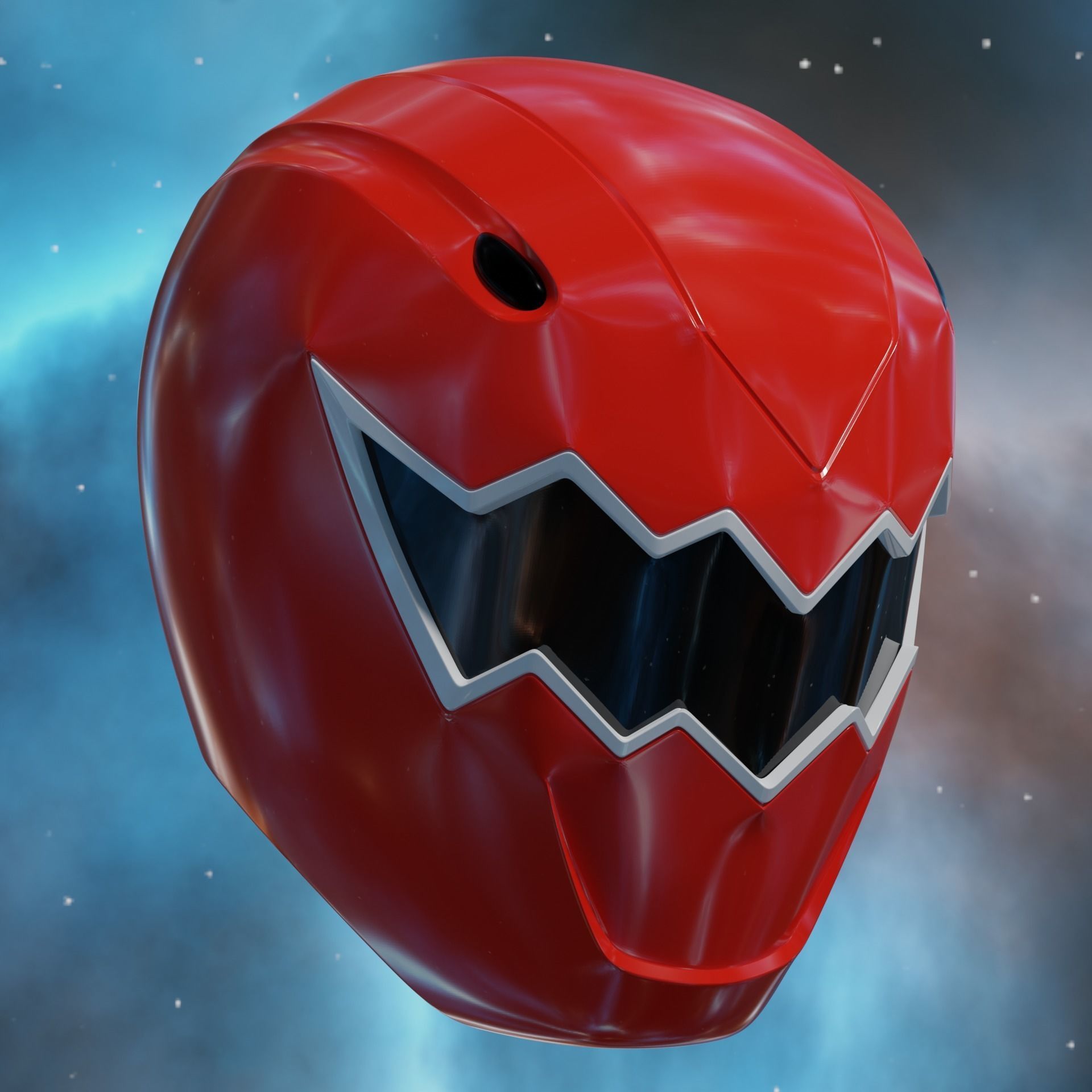 Dino Thunder Red Ranger Helmet 3D print model_1