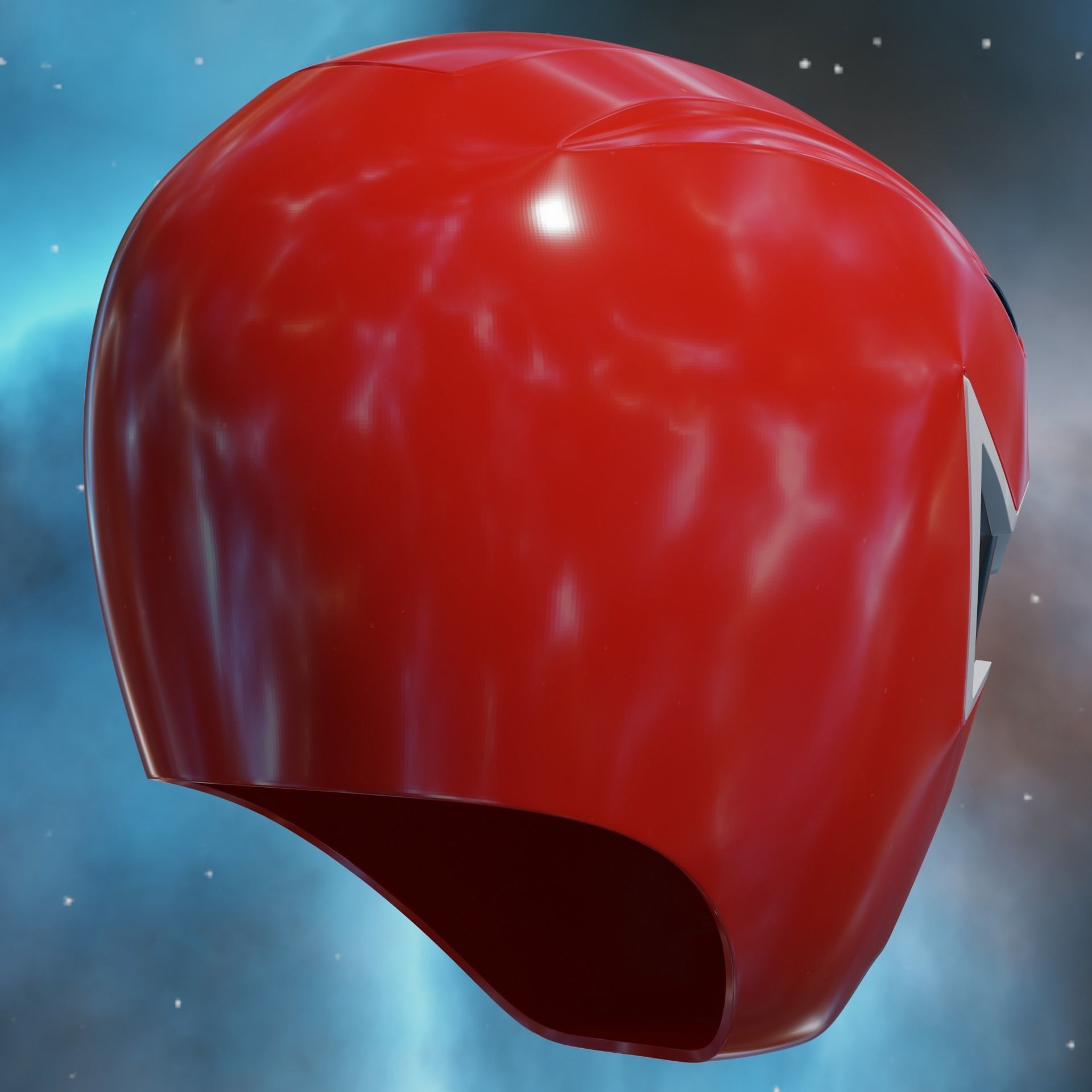 Dino Thunder Red Ranger Helmet 3D print model_3
