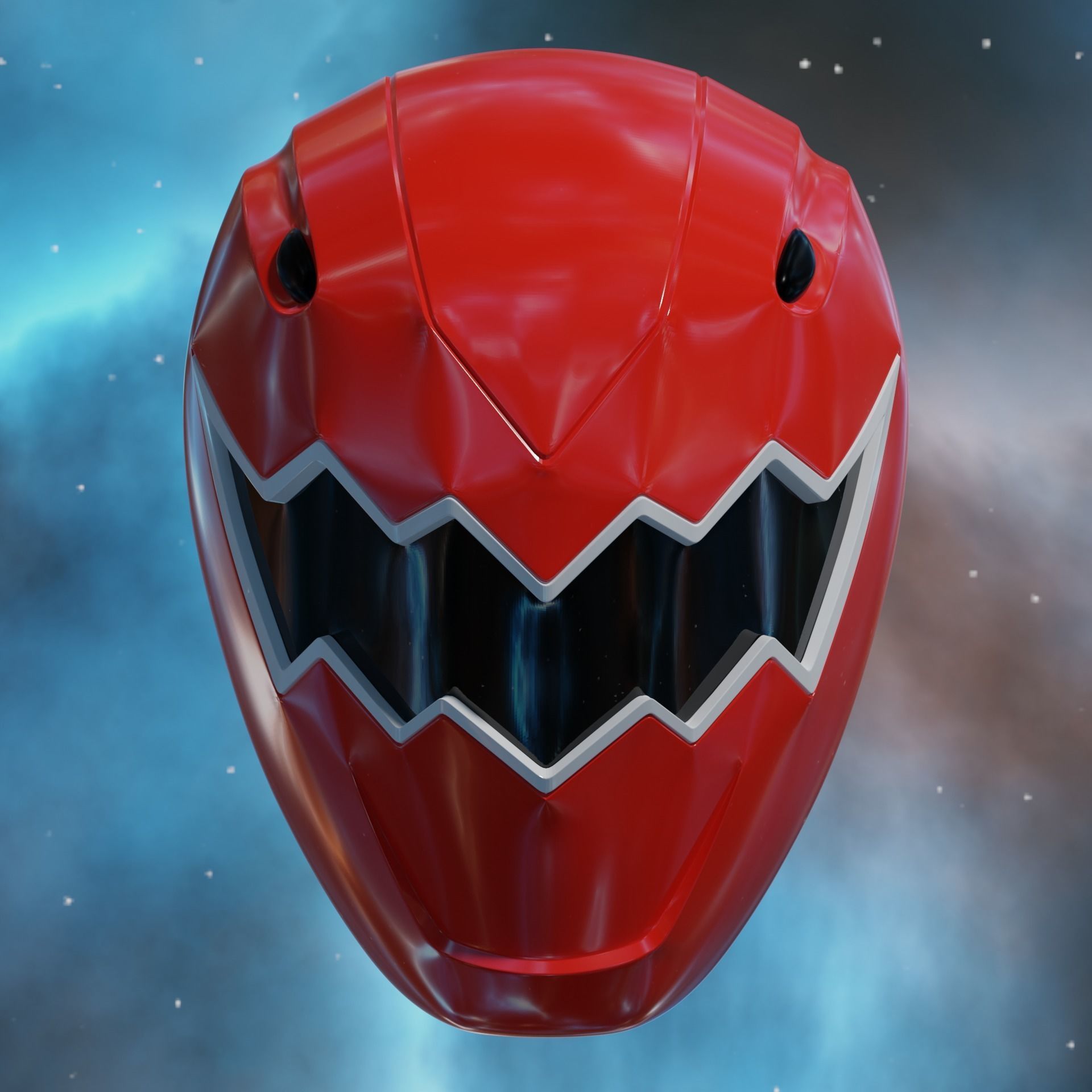 Red Ranger Thunder Dino Thunder Red Ranger Helmet 3D model 3D printable | CGTrader