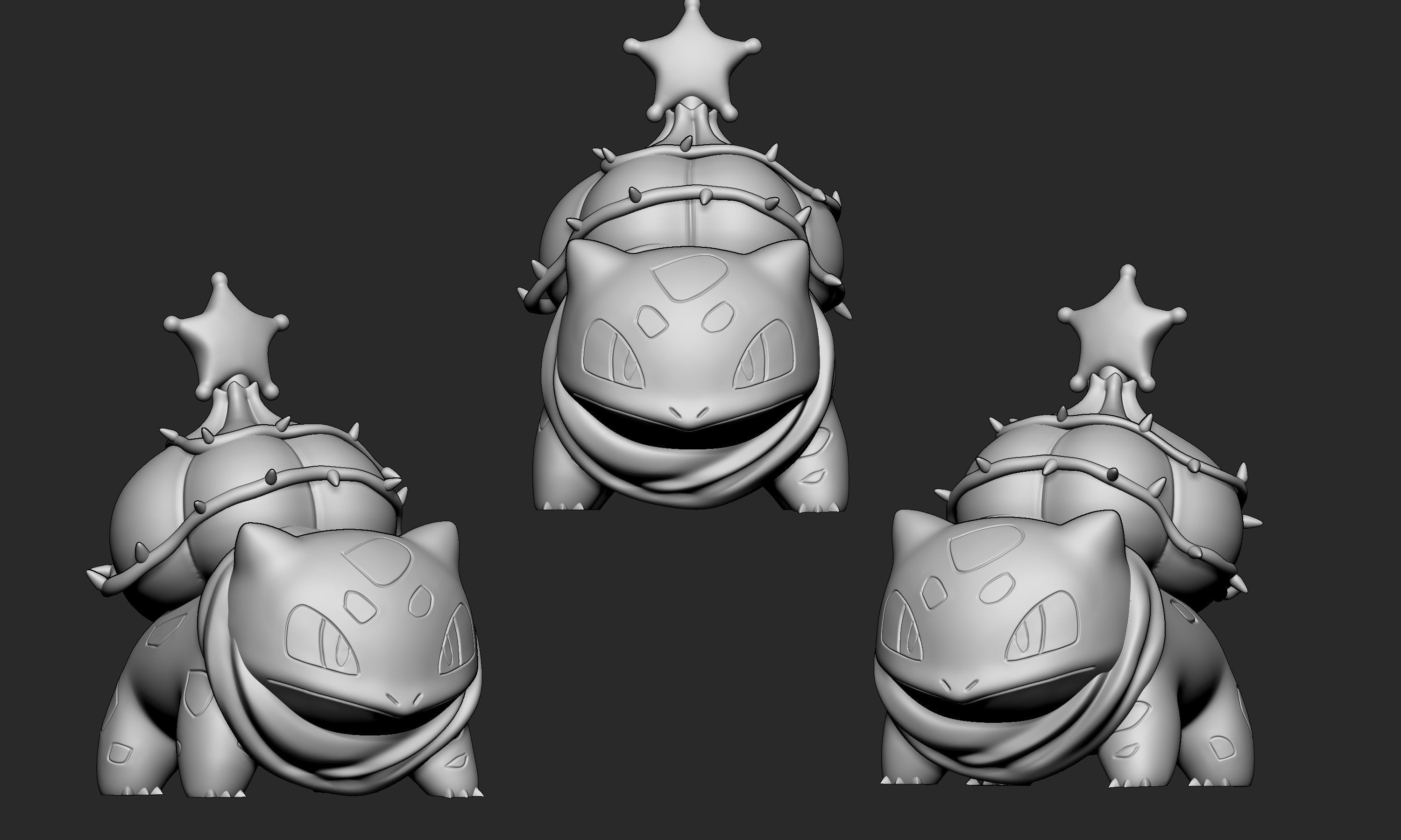 Pokemon - Christmas Bulbasaur 3D print model_5
