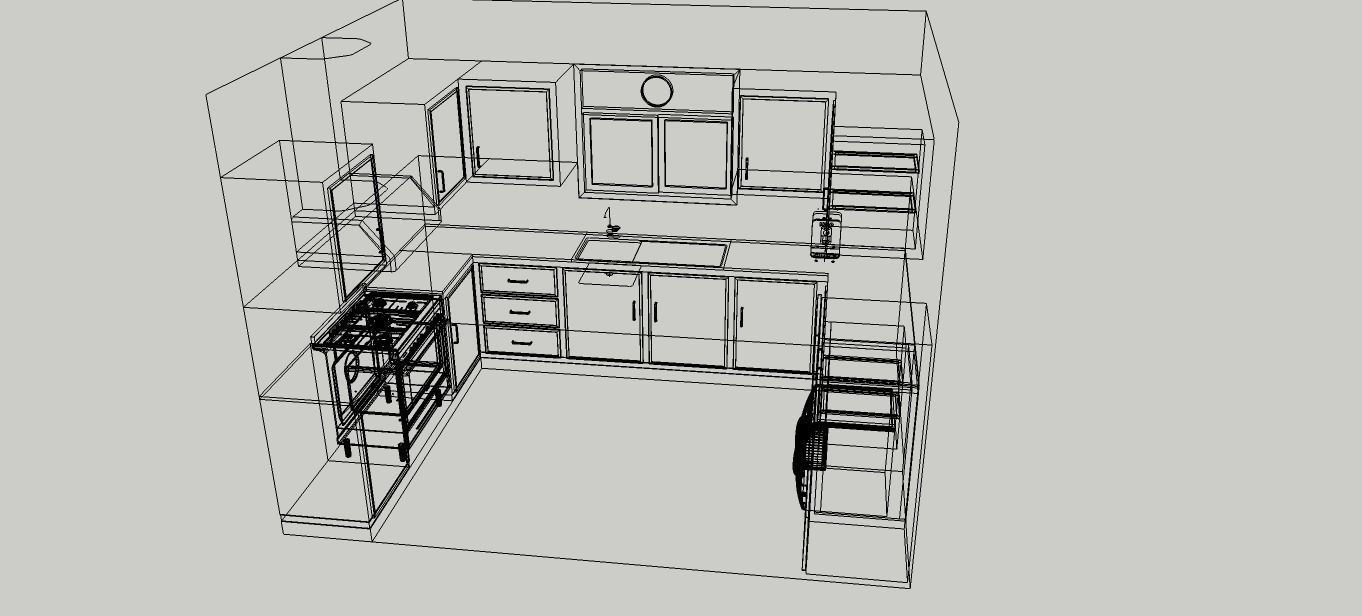 Kitchen mockup Free 3D model_7