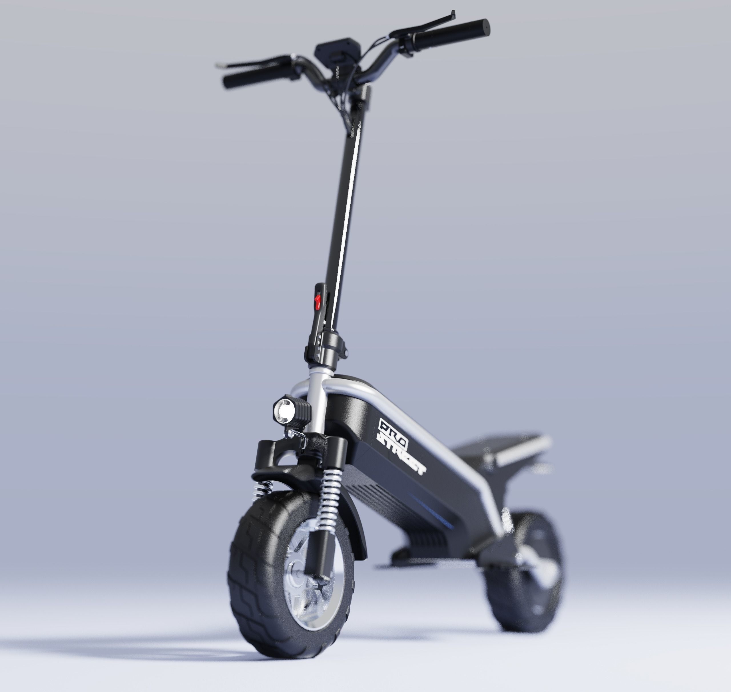 Electric scooter Prototype Ready 3D model_2