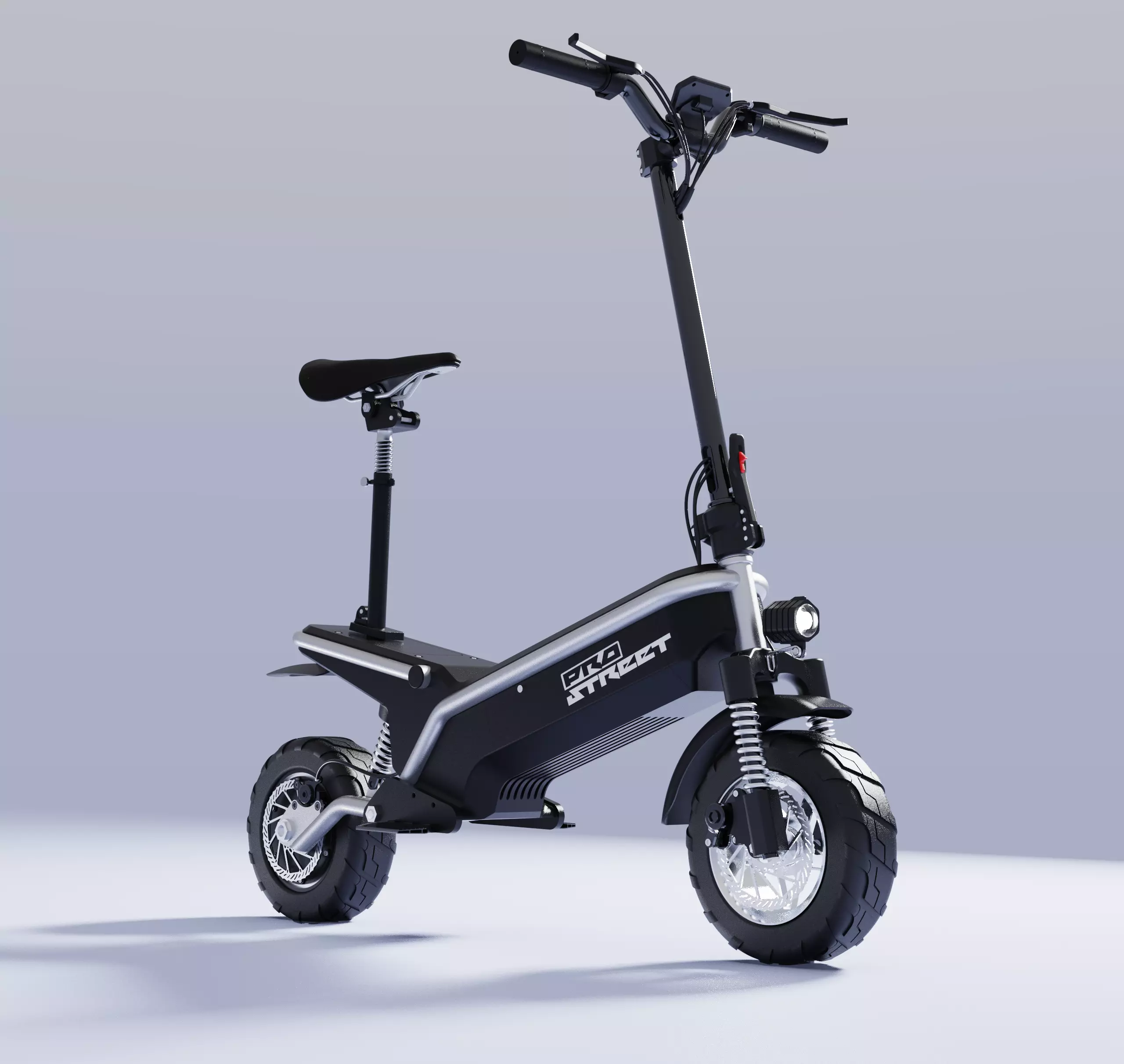 Electric scooter Prototype Ready 3D model_0