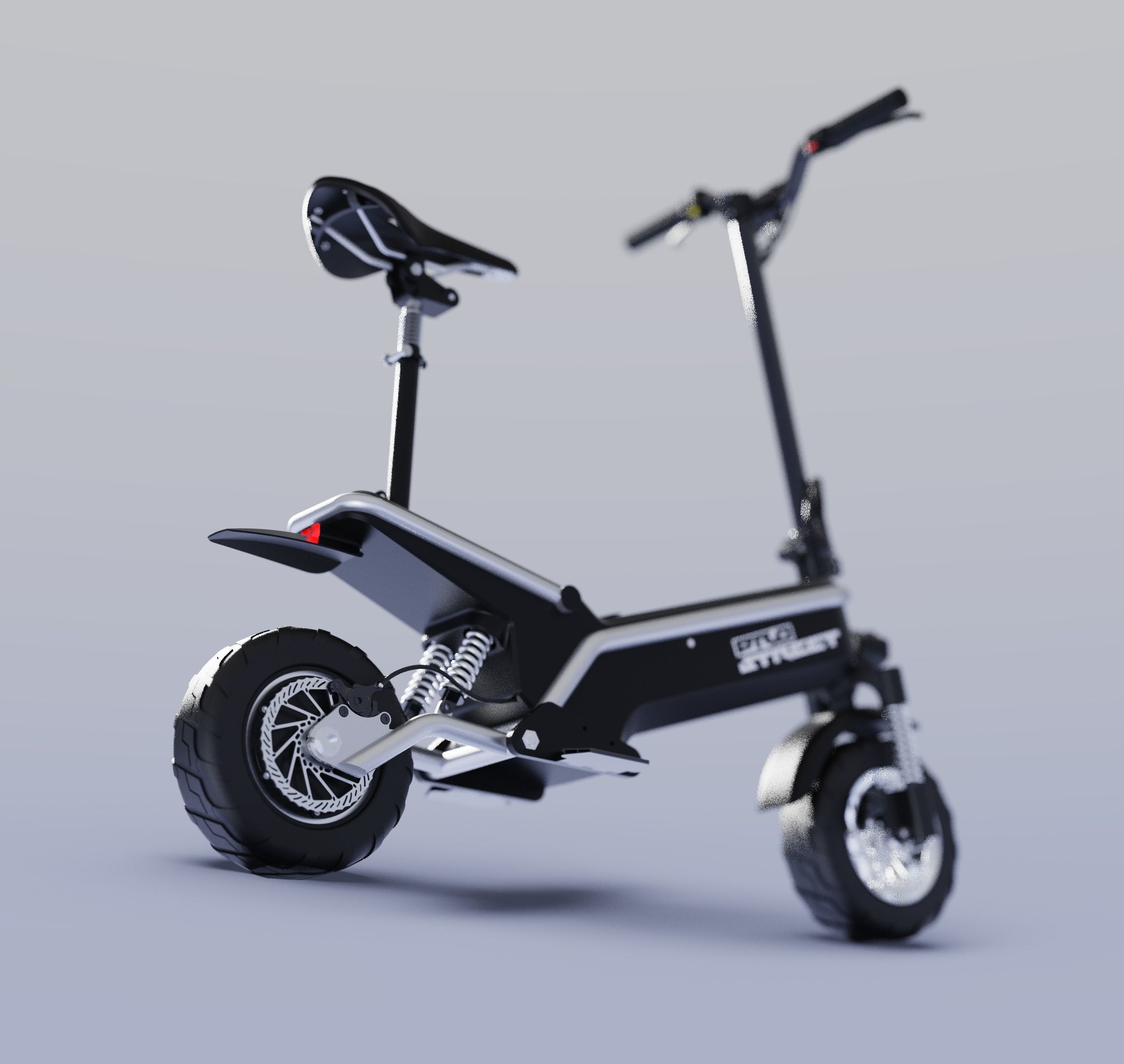 Electric scooter Prototype Ready 3D model_3