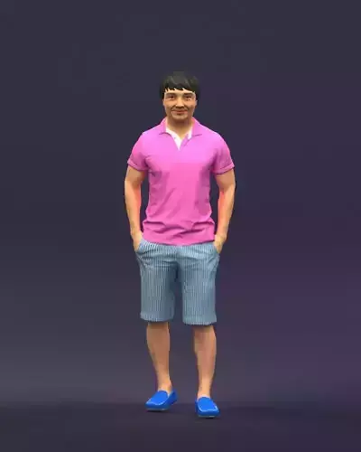 Differ collors man 0394 3D Print Ready